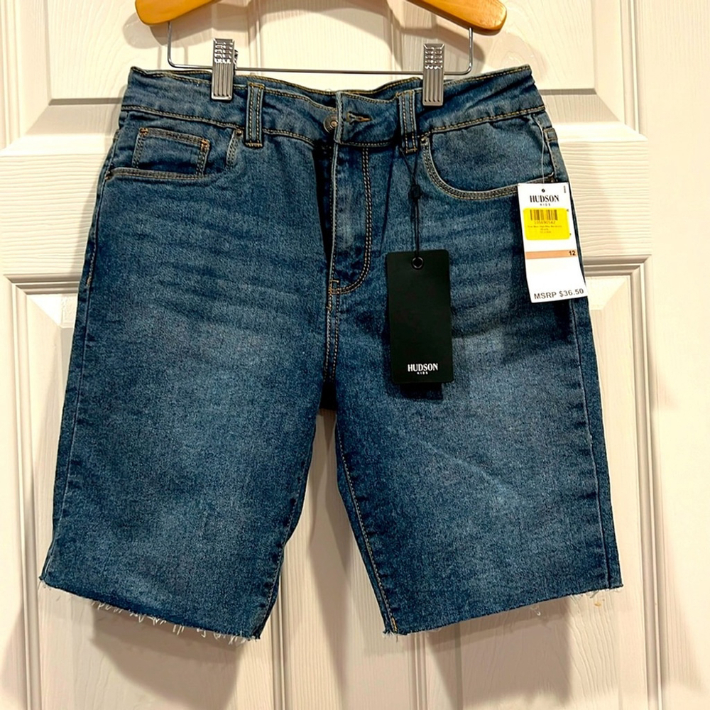 🧒NWT HUDSON Kids Jean Shorts Size 12